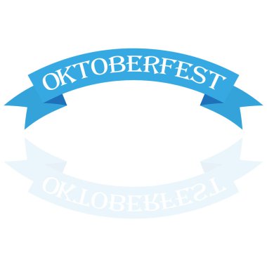 Oktoberfest sancakları bavyera renk vektörü seti. Bavyera festivali beyaz ve mavi Oktoberfest kurdelesi. Münih tasarımı ulusal ikon Oktoberfest kurdele kültür geleneği renkli işaret.