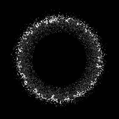 Toz parçacıkları vektör arkaplanlı parlak daire. Vektör Eps10