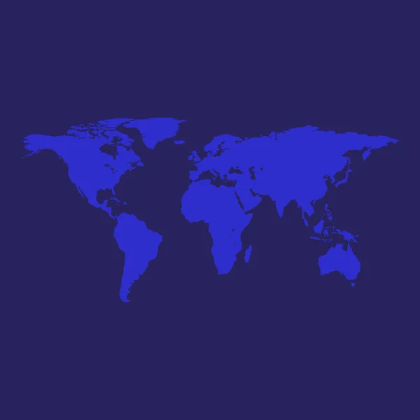 Λεπτομερής Μπλε Παγκόσμιος Χάρτης Χαρτογραφημένος Μια Ανοικτή Σφαίρα Απομονωμένος Λευκό — Διανυσματικό Αρχείο
