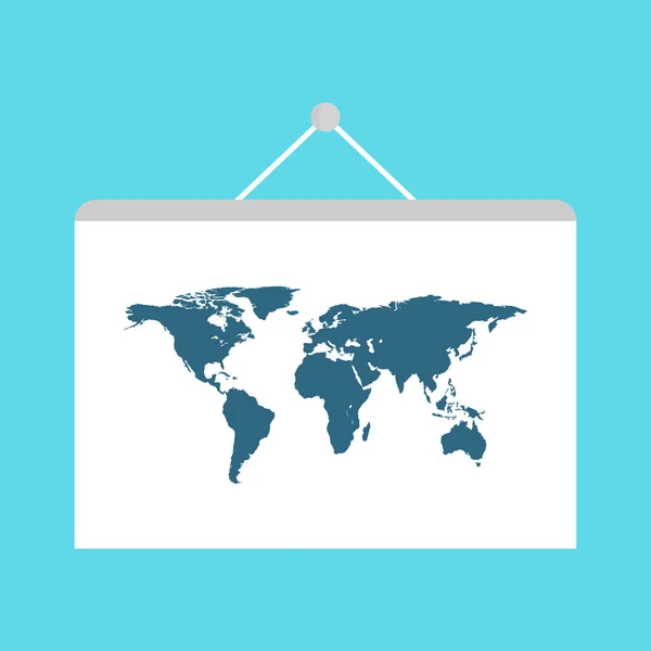 Παγκόσμιος Ταξιδιωτικός Χάρτης Θέση Ταξιδιωτικής Ακίδας Παγκόσμιο Χάρτη Επίπεδη Διανυσματική — Διανυσματικό Αρχείο