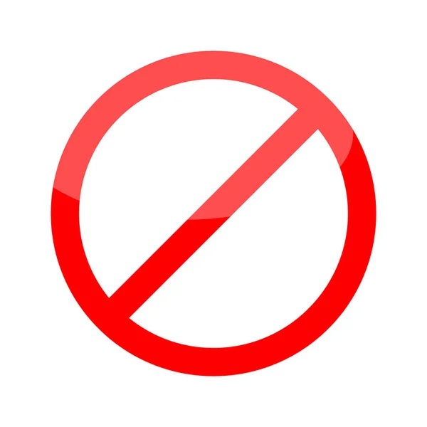 Stop Znak Stop Ikona Wektor Stop Ilustracja Czerwony Symbol Ostrzegawczy — Wektor stockowy