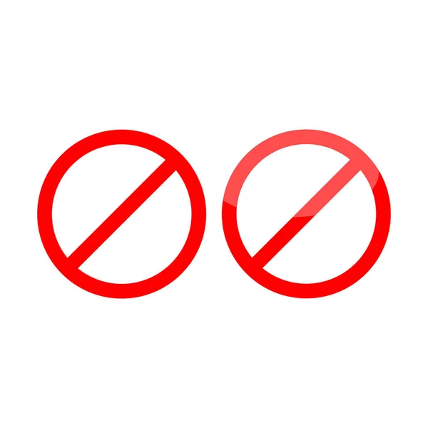 Stop Segno Stop Icona Vettore Stop Illustrazione Rosso Avvertimento Simbolo — Vettoriale Stock