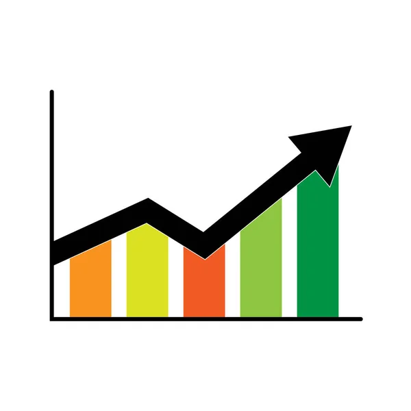 Modèle Conception Logo Point Statistiques Conception Élément Conception Vectorielle — Image vectorielle