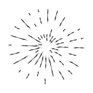 Klasik Günışığı Patlaması El yapımı Havai fişek Tasarımı Kara Işınlar