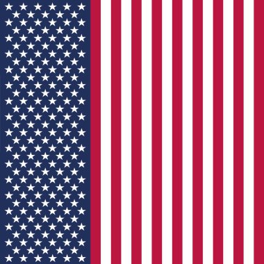 orijinal ve basit Amerika Birleşik Devletleri resmi renk ve oranlarda izole edilmiş vektör doğru ABD