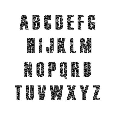 Vektör harfler, semboller ve sayılar çizdi. Dosya grafik biçimleri içeriyor