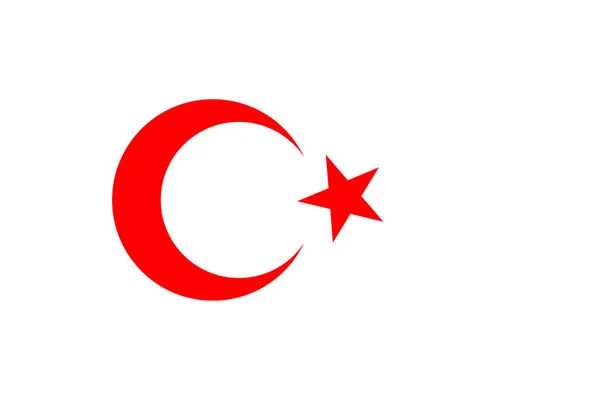 Vektor Hintergrund Der Türkei Flagge — Stockvektor