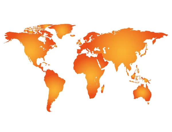 Παγκόσμιος Χάρτης Αφηρημένη Πλήρης Έγχρωμη Διανυσματική Απεικόνιση — Διανυσματικό Αρχείο