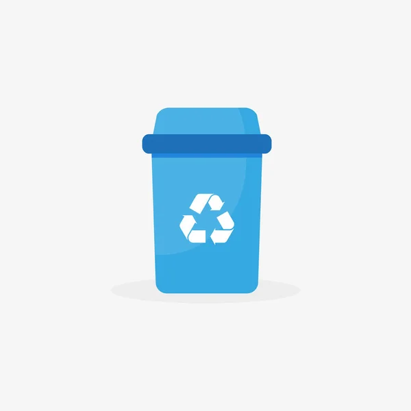 Ícone Lixo Vetorial Reciclar Bin Ilustração Símbolo Lata Lixo Sinal —  Vetores de Stock