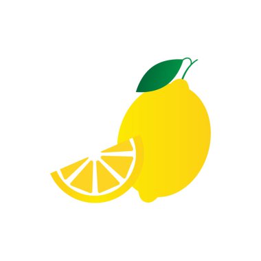 Taze limon meyveleri, vektör çizimleri koleksiyonu