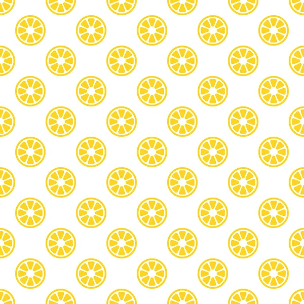 Zitronenillustration Textilien Hintergrund Tapete Stoff Nahtlos Gelb — Stockvektor