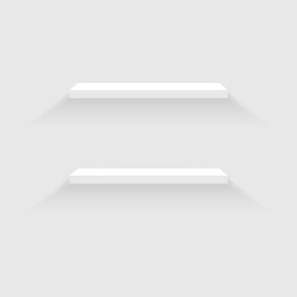 Пустые Полки Серых Цветах Векторная Иллюстрация 10Eps — стоковый вектор