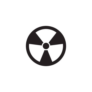 Radyasyon ikonu iyonlaştırılıyor. Uyarı simgesi.