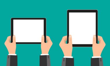 Tabletler, cep telefonu ve cep telefonları. Stok illüstrasyonu