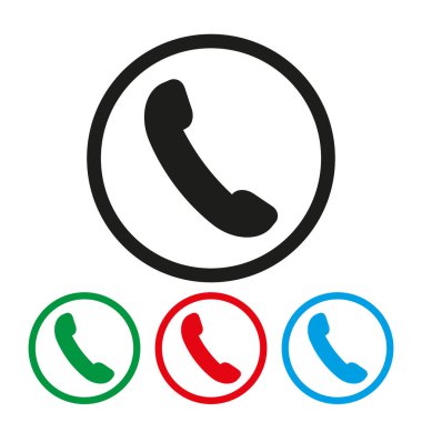 Telefon alıcısı vektör simgesi. telefon simgesi.