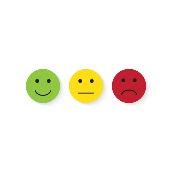 Smiley Icons Emotions Vector Illustration — Stock Vector