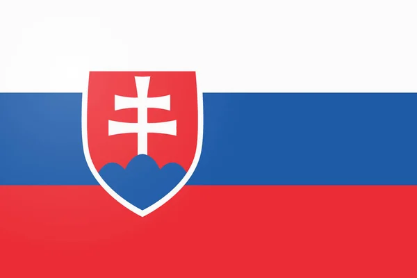 Bandera Eslovaquia Símbolo Página Para Diseño Sitio Web Eslovaquia Bandera — Vector de stock
