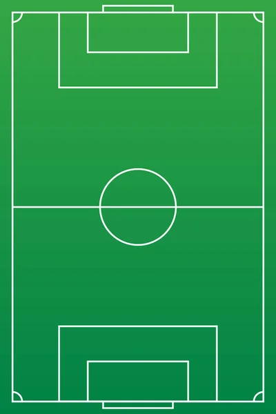 Voetbal Veld Voetbal Achtergrond Van Een Veld Vector Groene Hof — Stockvector