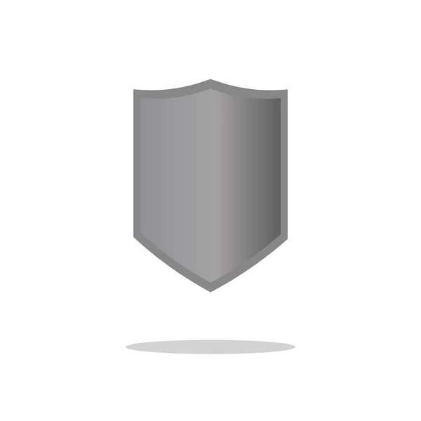 Shield Icon Trendy Platte Stijl Geïsoleerd Grijze Achtergrond Shield Symbool — Stockvector