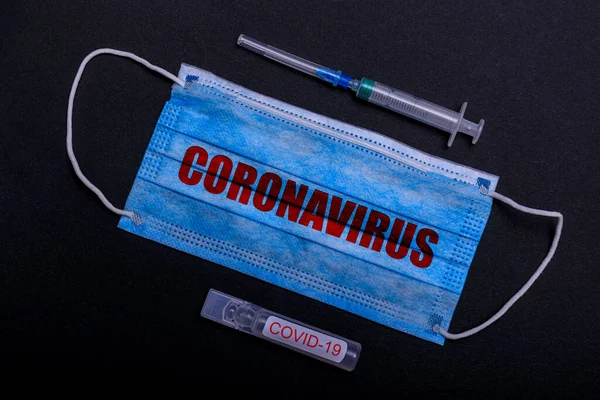 Novel Coronavirus 2019 Ncov Concetto Virus Wuhan Maschera Chirurgica Protettiva — Foto Stock