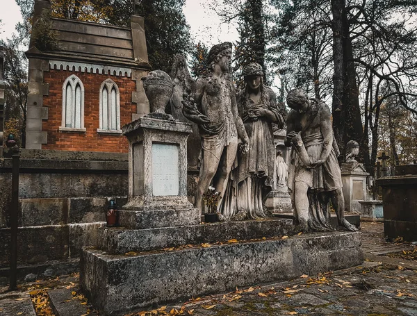 Lviv Ukraine November 2019 Eine Reihe Von Skulpturen Der Alten — Stockfoto