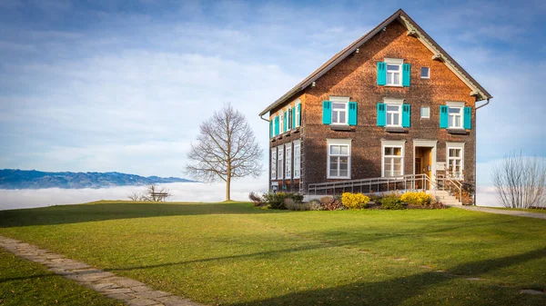 Старый Дом Bildstein Vorarlberg Австрия — стоковое фото