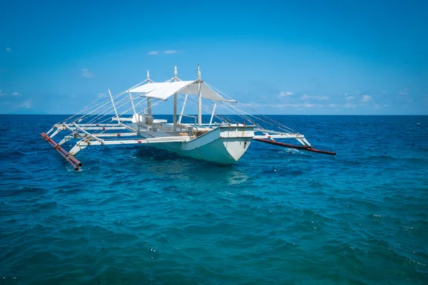 Barco Balsa Davao Para Samal Island Mindanao Filipinas — Fotografia de Stock