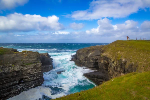 Passeggiando Gli Spettacolari Ponti Ross Nella Contea Clare Irlanda — Foto Stock