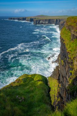 harika doğa ve muhteşem yer Loop Head Deniz Feneri, Co Clare, İrlanda