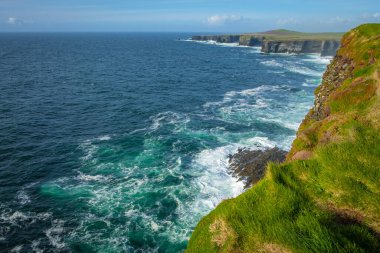 harika doğa ve muhteşem yer Loop Head Deniz Feneri, Co Clare, İrlanda