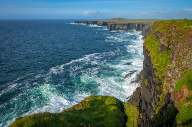 harika doğa ve muhteşem yer Loop Head Deniz Feneri, Co Clare, İrlanda