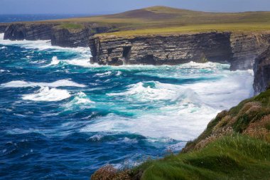 harika doğa ve muhteşem yer Loop Head Deniz Feneri, Co Clare, İrlanda