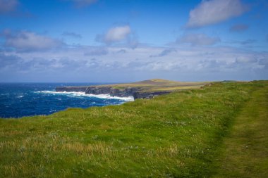 harika doğa ve muhteşem yer Loop Head Deniz Feneri, Co Clare, İrlanda