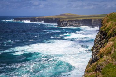 harika doğa ve muhteşem yer Loop Head Deniz Feneri, Co Clare, İrlanda