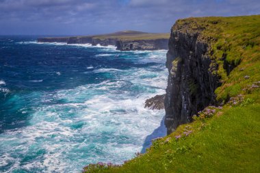 harika doğa ve muhteşem yer Loop Head Deniz Feneri, Co Clare, İrlanda
