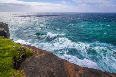 harika doğa ve muhteşem yer Loop Head Deniz Feneri, Co Clare, İrlanda