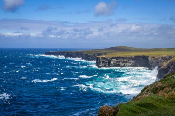 Maravilhosa Natureza Lugar Espetacular Loop Head Lighthouse Clare Irlanda — Fotografia de Stock