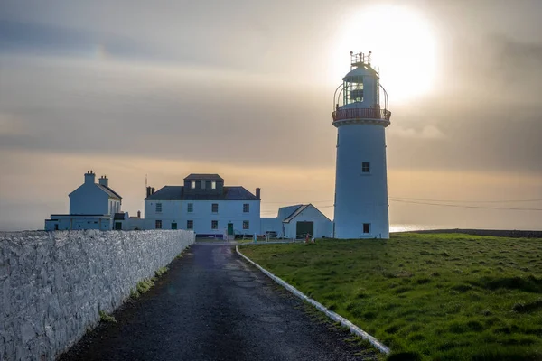 Sunset Loop Head Lighthouse Clare Ireland Royalty Free Stock Photos