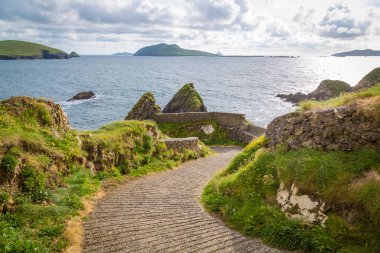 Dunquin İskelesi Blasket Adaları, Dingle Yarımadası, İrlanda