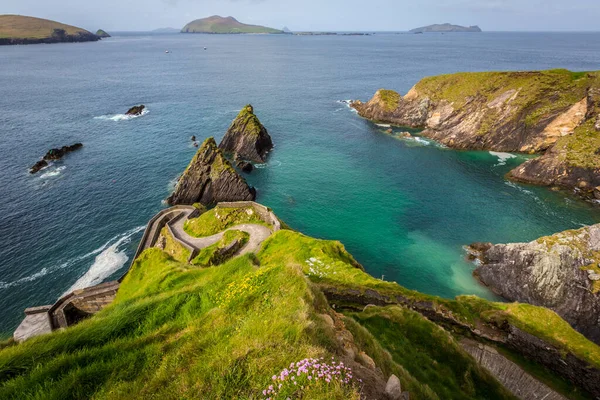 Dunquin Pier Blasketské Ostrovy Poloostrov Dingle Irsko — Stock fotografie