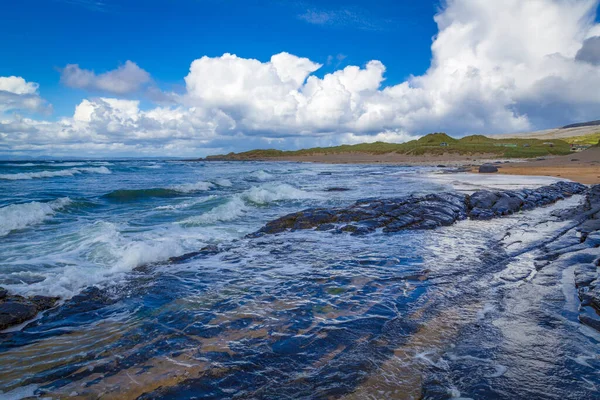 Séta Csodálatos Fanore Strandon Burren Clare Írország — Stock Fotó