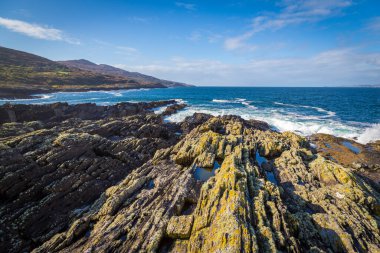 Yaya geçidi Koyun Başı Yarımadası 'nda, Batı Cork, İrlanda