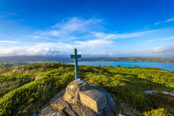 wooden cross on the Sailors Hill in Schull in West Cork, County Cork, Ireland