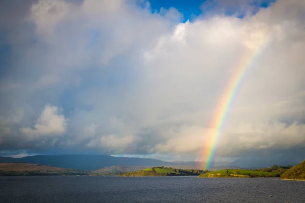 Kolorowa Tęcza Nad Bantry West Cork Irlandia — Zdjęcie stockowe