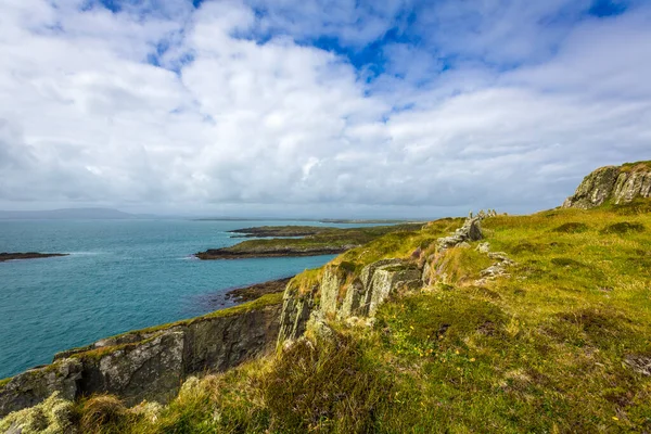 Океанские Скалы Острове Шеркин Западный Корк Ирландия — стоковое фото