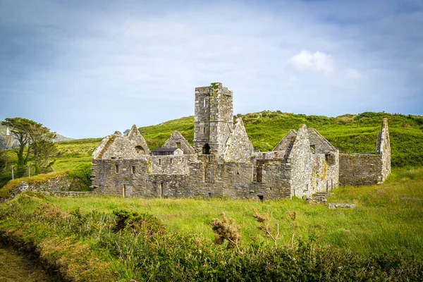 Mainistir Inis Arcain Sherkin Adası Manastırı Batı Cork Rlanda — Stok fotoğraf