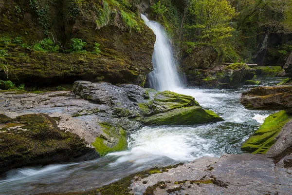 Vackert Vattenfall Vid Ballylicky West Cork Grevskapet Cork Irland — Stockfoto