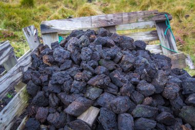Donegal, İrlanda 'daki dağ manzarası