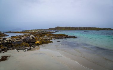 Inishbofin Adası 'ndaki kumsal, Co Galway, İrlanda