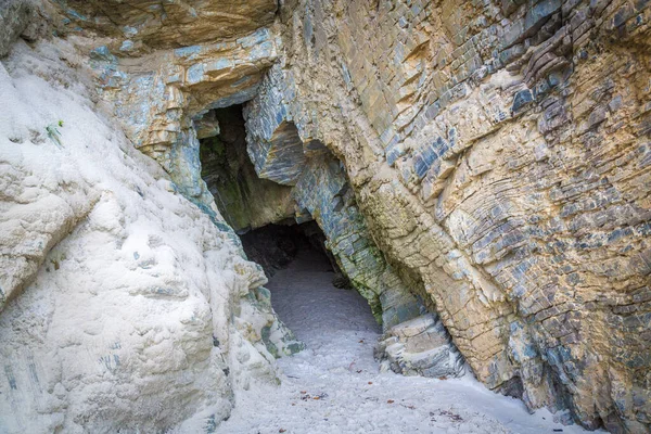 Jeskyně Maghera Zajímavými Kameny Materiály Blízkosti Ardara Donegal Irsko — Stock fotografie